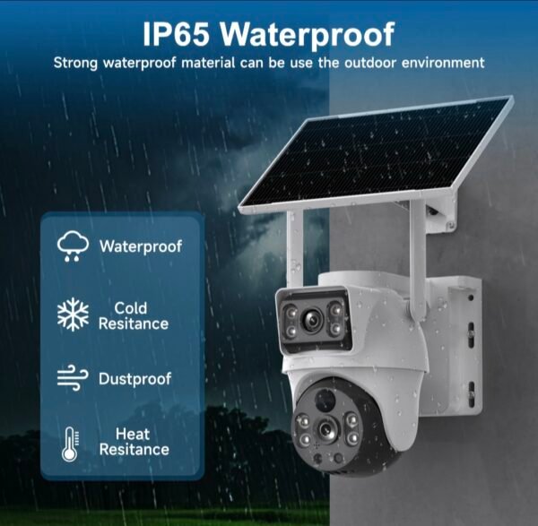 solar powered security camera – wi fi outdoor surveillance camera