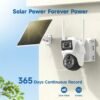 solar powered security camera – wi fi outdoor surveillance camera