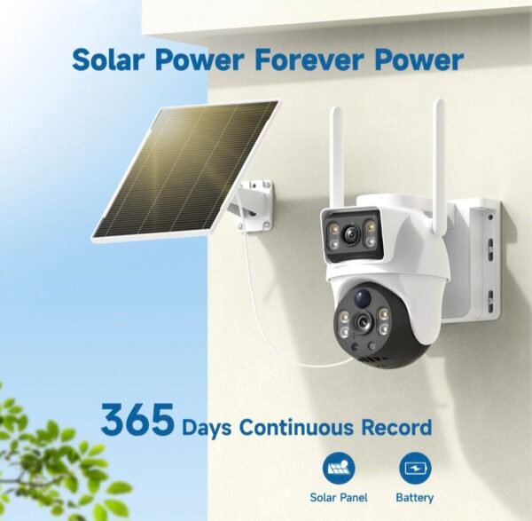 solar powered security camera – wi fi outdoor surveillance camera