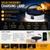 solar rechargeable lamp – portable solar light with mobile charger