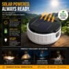 solar rechargeable lamp – portable solar light with mobile charger
