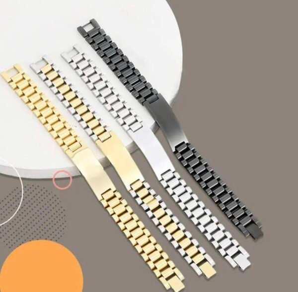 men’s stainless steel id bracelet – classic & modern (pre order)