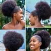 afro puff ponytail synthetic hair extension