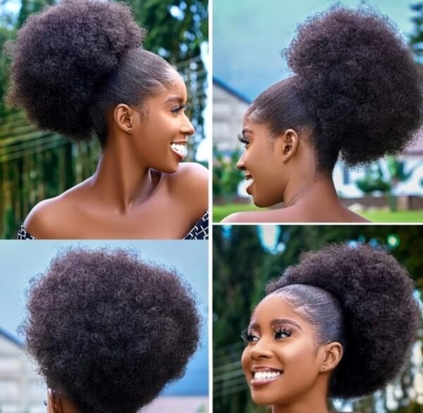 afro puff ponytail synthetic hair extension