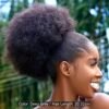 afro puff ponytail synthetic hair extension