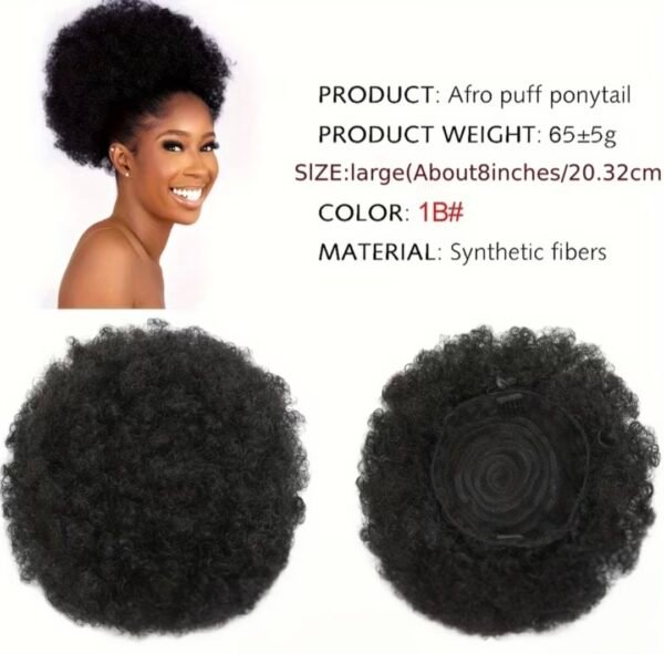 afro puff ponytail synthetic hair extension