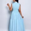 elegant sky blue maxi dress