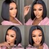 sleek classic bob synthetic wig