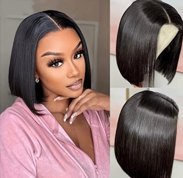 sleek classic bob synthetic wig