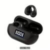 wireless bluetooth earbuds with led display charging case – black
