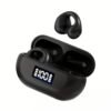 wireless bluetooth earbuds with led display charging case – black